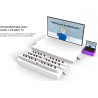 Lecteur DVD Portable 17,5" avec Grand écran HD 15,6", Batterie Rechargeable 6 Heures, Prise en Charge USB/Carte SD/synchronisati