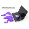 Lecteur DVD Portable 17,5" avec Grand écran HD 15,6", Batterie Rechargeable 6 Heures, Prise en Charge USB/Carte SD/synchronisati