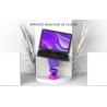 Lecteur DVD Portable 17,5" avec Grand écran HD 15,6", Batterie Rechargeable 6 Heures, Prise en Charge USB/Carte SD/synchronisati