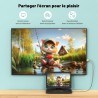 Lecteur DVD Portable 17,5'' avec Écran Pvotant HD 15,6", 6h Autonomie, Compatible Multiformat Disques/SD/USB, sans Région, Mémoi