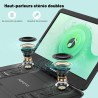 Lecteur DVD Portable 17,5'' avec Écran Pvotant HD 15,6", 6h Autonomie, Compatible Multiformat Disques/SD/USB, sans Région, Mémoi