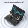 Lecteur DVD Portable 15,7" avec Écran Pvotant HD 14,1", 6h Autonomie, Compatible Multiformat Disques/SD/USB, sans Région, Mémoir