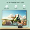 Lecteur DVD Portable 9,5" avec écran pivotant HD 7,5" pour Voiture et Enfants, Autonomie 4-6 Heures, Support Multiformat Disques
