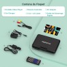 Lecteur DVD Portable 9,5" avec écran pivotant HD 7,5" pour Voiture et Enfants, Autonomie 4-6 Heures, Support Multiformat Disques