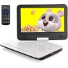 Yoton Lecteur DVD portable 12,5" avec écran pivotant HD 10,5" pour voiture et enfants, avec chargeur de voiture, prend en charge