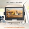 Yoton Lecteur DVD portable 12,5" avec écran pivotant HD 10,5" pour voiture et enfants, avec chargeur de voiture, prend en charge