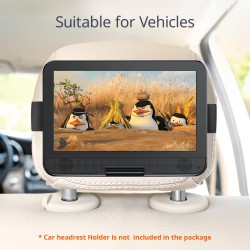 Yoton Lecteur DVD Portable 12,5" avec écran pivotant HD 10,5" pour Voiture et Enfants, avec Chargeur de Voiture, Prend en Charge