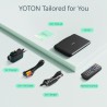 Yoton Lecteur DVD Portable 12,5" avec écran pivotant HD 10,5" pour Voiture et Enfants, avec Chargeur de Voiture, Prend en Charge
