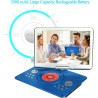 YOOHOO Lecteurs DVD Portables 16,9" avec Grand écran LCD pivotant de 14,1" Lecteurs DVD de Voyage pour Enfants Adaptateur de Voi