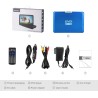 YOOHOO Lecteurs DVD Portables 16,9" avec Grand écran LCD pivotant de 14,1" Lecteurs DVD de Voyage pour Enfants Adaptateur de Voi