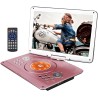YOOHOO Lecteur DVD Portable 14 Pouces avec contrôleur Remore, Batterie Rechargeable Haute résolution, Lecteur DVD Grand Format é