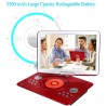 YOOHOO Lecteurs DVD Portables 16,9" avec Grand écran LCD pivotant de 14,1" Lecteurs DVD de Voyage pour Enfants Adaptateur de Voi