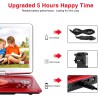 YOOHOO Lecteurs DVD Portables 16,9" avec Grand écran LCD pivotant de 14,1" Lecteurs DVD de Voyage pour Enfants Adaptateur de Voi