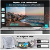 Mini Lecteur DVD pour TV, 1080P Compact Lecteur DVD Multizone avec Port HDMI/AV Sortie, NTSC/PAL, Portable Lecteur CD Player pou