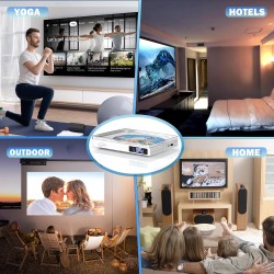 Mini Lecteur DVD pour TV, 1080P Compact Lecteur DVD Multizone avec Port HDMI/AV Sortie, NTSC/PAL, Portable Lecteur CD Player pou