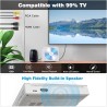 Mini Lecteur DVD pour TV, 1080P Compact Lecteur DVD Multizone avec Port HDMI/AV Sortie, NTSC/PAL, Portable Lecteur CD Player pou