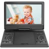 Lecteur DVD Portable 14,9'' avec écran HD 12,1'', Batterie Rechargeable, Prise en Charge du Transfert USB/SD/AV, synchronisation