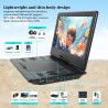 Lecteur DVD Portable 14,9'' avec écran HD 12,1'', Batterie Rechargeable, Prise en Charge du Transfert USB/SD/AV, synchronisation