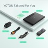 Yoton Lecteur DVD Portable Voiture 16,9" avec Écran HD 14,1" - Autonomie 6h, Lecteur Multizone, Mémoire de Lecture, Compatible U