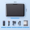 WOLFANG Lecteur DVD Portable 17,5" avec Écran HD 15,6", Batterie 5000mAh, sans Restriction Géographique, Deux Haut-Parleurs Stér