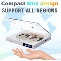 Lecteur DVD TV, Mini Lecteur-DVD HDMI avec Toutes Les Régions Libres, Players avec Port USB, Lecture de Mémoire, Télécommande, C