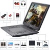 YOOHOO Lecteur DVD portable 16,9'' pour voiture et enfants avec écran, écran HD 14,0"avec batterie, prend en charge le lecteur D