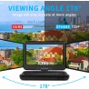 KCR Lecteur DVD Portable 10,1 Pouces, TV intégrée DVB-T2 avec écran LED pivotant et/USB/HDMI/AV, Batterie Rechargeable et Deux H