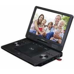 Lenco BRP-1150BK - Lecteur Blu-Ray - DVD Portable 11,5",écran TFT 1024 x 600 Pixels - Batterie intégrée - avec Adaptateur Secteu