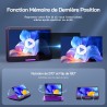 WOLFANG Lecteur DVD Portable 17,5" avec Grand écran HD 15,6", Batterie 5000 mAh, sans Restriction régionale, Deux Haut-parleurs 