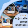 Lecteur dvd portable avec écran, 4000mah batterie, bleutooth/usb/av/mémoire, luminosité réglable, multizone lecteur dvd/cd porta