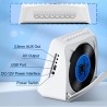 Lecteur dvd portable avec écran, 4000mah batterie, bleutooth/usb/av/mémoire, luminosité réglable, multizone lecteur dvd/cd porta