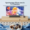 WOLFANG 9,5" Lecteur DVD Portable pour Enfants avec Écran Pivotant HD, 6 Heures d'Autonomie, Prise en Charge de la Télévision de