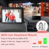Lecteur DVD portable 16" avec écran pivotant de 14,1", batterie de 6 heures, support d'appui-tête de voiture, prend en charge to