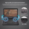 Lecteur DVD portable 16" avec écran pivotant de 14,1", batterie de 6 heures, support d'appui-tête de voiture, prend en charge to