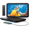 15,4“ lecteur dvd blu ray portable avec câble hdmi, rotatif à 270° hd 1920x1080, lecteur bleu ray portable avec batterie recharg
