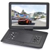 YOOHOO Lecteur DVD Portable de 17,9" avec Grand écran pivotant HD de 15,6", Batterie Rechargeable intégrée, Prend en Charge Tout