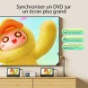 Yoton Lecteur DVD Portable 12,5", 2 écrans 10,5" pour Voiture Multimédia, Synchronisation USB/SD/TV, capacité de Batterie de Voy