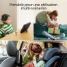 Yoton Lecteur DVD Portable 12,5", 2 écrans 10,5" pour Voiture Multimédia, Synchronisation USB/SD/TV, capacité de Batterie de Voy