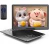 YOTON Lecteur DVD Portable Voiture 16,9" avec Écran HD 14,1" - Autonomie 6h, Lecteur Multizone, Mémoire de Lecture, Compatible U