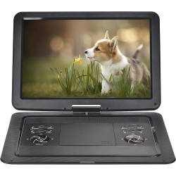 YOOHOO Lecteur DVD Portable 19,6" pour Voiture et Enfants avec HD Grand écran 17,1", Grande Taille Compatible avec Toutes Les ré
