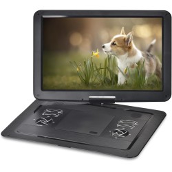 YOOHOO Lecteur DVD Portable 19,6" pour Voiture et Enfants avec HD Grand écran 17,1", Grande Taille Compatible avec Toutes Les ré