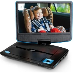 Lenco DVP-910 Lecteur DVD portable Convertible Noir, Bleu 22,9 cm (9") - Lecteurs DVD/Blu-Ray portables (Lecteur DVD portable, C