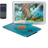 YOOHOO Lecteur DVD Portable de 16,9" avec écran LCD HD de 14,1" avec contrôleur Haute résolution Batterie Rechargeable Grand écr