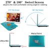 YOOHOO Lecteur DVD Portable de 16,9" avec écran LCD HD de 14,1" avec contrôleur Haute résolution Batterie Rechargeable Grand écr
