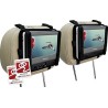 Salora DVP7048TWIN Lecteur DVD Portable Voiture 2 écrans 7" – Écran Double pour Enfant, Compatible DVD, MP4, MP3, VCD – Lecteur 