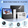 Lecteur dvd portable bleutooth, 4000mah rechargeable lecteur dvd region free pour voiture avec haut-parleurs intégrés double, co