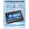Lecteur DVD portable 10,5 Pouces avec HDMI Input, 2 écrans avec 5 Heures de Batterie Rechargeable ,Lecteur DVD Voiture, ecran de