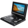 Lecteur DVD Portable avec Écran Rotatif 7,8'',écran orientable sur 270 degrés, Batterie Rechargeable Intégrée,Accepte USB/CD/AV 
