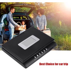 Lecteur DVD Portable avec Écran Rotatif 7,8'',écran orientable sur 270 degrés, Batterie Rechargeable Intégrée,Accepte USB/CD/AV 