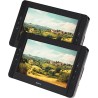 Denver Lecteur DVD Portable Voiture - 10'' - Deux écrans - Chargeur de Voiture - Carte SD et Port USB - Télécommande Incluse - M